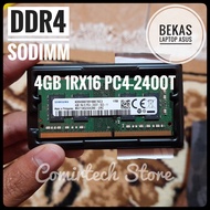 Original Samsung RAM DDR4 4GB 1RX16 PC4-2400T 2400 Mbps SODIMM