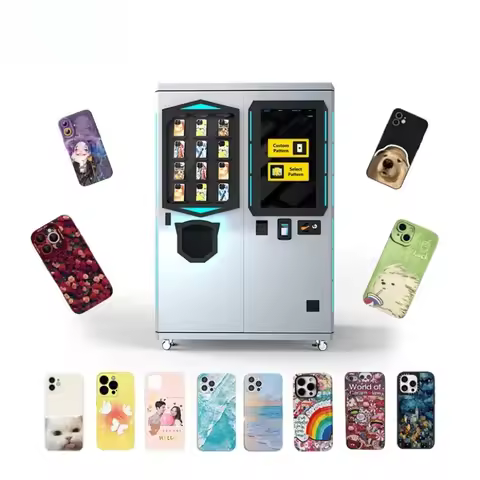 Customize Phone Case Vending Machine Customization Smart Printing Diy Phone Case Vending Machine for