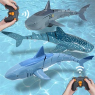 Lucu Rc Shark Mainan Kawalan Jauh Haiwan Robot Tab Mandi Kolam Renang Mainan Elektrik untuk Kanak-Kanak Kanak-Kanak Lelaki Kanak-Kanak Barangan Sejuk Jerung kapal Selam