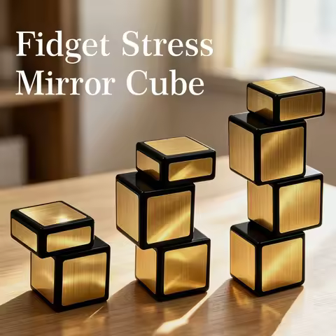 Mirror 1x1x2 Cube, Mirror 1x1x3 Cube, Mirror 1x1x4 Cube, Fidget Mirror Cube, Collectible Souvenirs, 