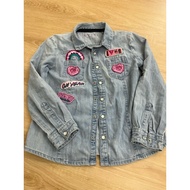 Guess girl kids top jeans jacket size 5