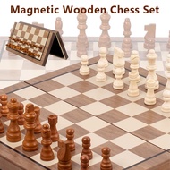 Magnetic Chess Set Wooden Chess Set Foldable Chess Board International Chess With Storage Box