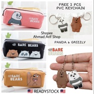 We Bare Bears Pencil Case FREE 2 KEYCHAIN