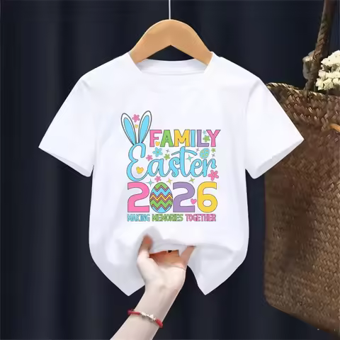 Family Easter Making Memories Together 2026 Shirt, Fashion Family Easter Shirt Boys/Girls Short Slee