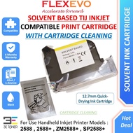 TIJ Inkjet Solvent Based Ink Cartridge 12.7mm for Handheld Printer 2588 2588+ ZM2588+ SP2588+