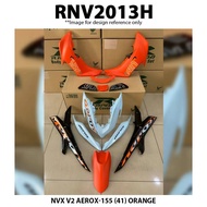 Cover Set Rapido NVX V2 Yamaha AEROX-155 (41) Color Orange Red Black SIlver NVX155 V2 Coverset Acces