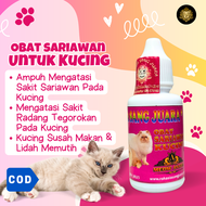 OBAT SARIAWAN KUCING DAN BAU MULUT RADANG TENGGOROKAN KUCING AMPUH UNTUK KITTEN DAN KUCING DEWASA