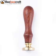 1pc Scrapbook Brass Wax Seal Stamp and Wood Handle sets Letter K Golden 8.9x2.5cm Stamps: 25x14.5mm
