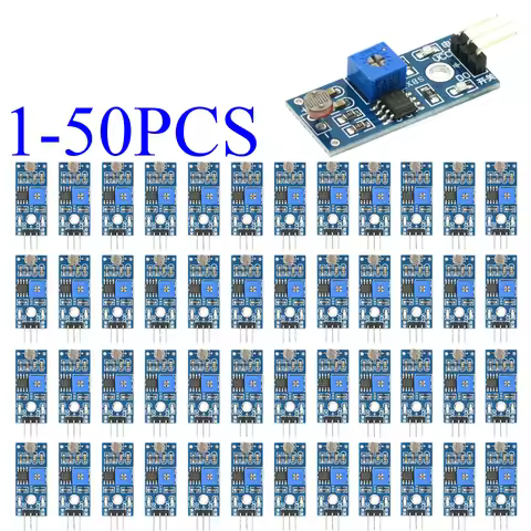 1-50PCS Digital Light Sensor Module 5516 Photoresistor, Adjustable Sensitivity, 3.3V-5V, LM393 Compa