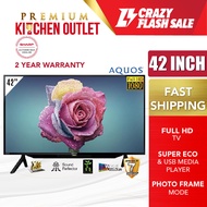 【Own Truck Delivery】Sharp 42 Inch Full HD TV 2TC42BD1X | Klang Valley Only | DVB-T/T2 LED TV DTTV ID
