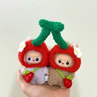 Labubu4.0 Heart Bottom Password Baby Clothes Labubu Fourth Generation Clothes Hat Handmade Cherry La