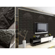 3D brickfoam brick wallpaper 3D brick colored wallpaper/
