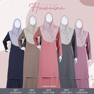 [S-5XL] JUBAH HUWAINA PEARL. Jubah Plussize. Jubah Plus size. Jubah Berbatu. Jubah pearl. Jubah