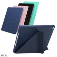 New Multi Fold IPad Air4 Air5 10.9 9.7 2017 2018 7 8 9 Gen Air 1 2 Mini 6 5 IPad 2 3 4 Multi-Fold Stand Smart PU Leather IPad Case Cover