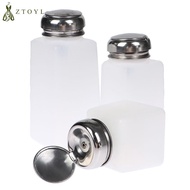 Empty Pump Dispenser Nail Polish Remover Bottle Nail Art Clean Acetone Bottles
