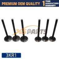 3KR1 Engine Valve Set For ISUZU 3KR1 3KR1-EA14 Engine For Sumitomo S90 S90FX Excavator Intake Valves