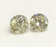 1.12cts 5.22x5.22x3.32mm เพชรเหลืองธรรมชาติ 100% ทรงกลม 1.12cts 5.22x5.22x3.32mm 100% natural Yellow