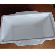 Tong Ais / Gabus Putih / Fish Box / Cooler Foam Box / Picnic Foam Box Middle Crate With Rope Packing