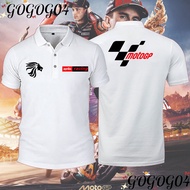 Aprilia Racing Team Polo Baju Tee MotoGP Motorcycle Printed Cotton Polo T-shirt 05