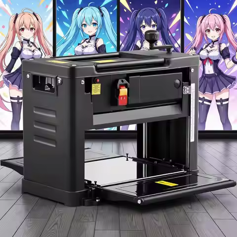 13 Dual-Blade Benchtop Planer with 15-Amp Motor, 12 Infeed Table for Quiet Hardwood and Softwood Pla