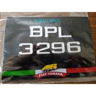 NUMBER PLATE MOTORCYCLE2
