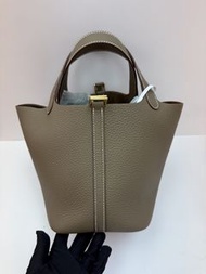 Hermes Picotin 18 大象灰金扣 G