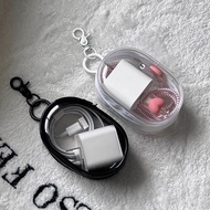 Clear PVC Casing | Dustproof Labubu Crybaby Protector | Mini Charger Cable Storage Bag | Keychain Ho