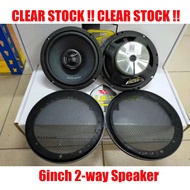 CLEAR STOCK 1SET Adams Digital Speaker JCS662 Jade Series 6icnh 2-way Speaker Car Audio System