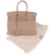 HERMES Birkin 35 Handbag Trutierle Gray Togo Women