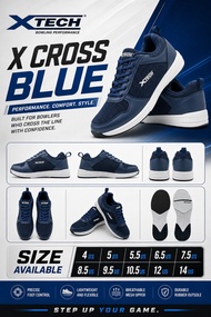 Bowling Shoe - XTECH - Basic Shoe - X CROSS - BLUE  -X Proshop - X Pro Shop - XPROSHOP