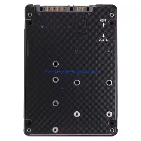 F68C 2In1 MSATA/for M.2 NGFF to SATA3 Adapter Card Enclosure Box for 2.5" SSD PC Comp