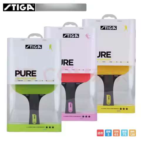 STIGA Pure Colorful Racket Pimples In Rubber Professional Original Stiga Table Tennis Rackets Ping P