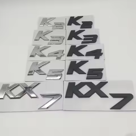 1pcs 3D for K2 K3 K4 K5 KX7 car letter emblem side fender rear tail trunk badge sticker decal stylin