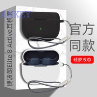 for Jabra Elite 8 Active / Elite 10 Case Protective Elite8 Elite10 silicone Cute Cartoon Covers Blue