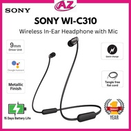 Sony WI-C310 Wireless Bluetooth Headphones with 15 Hrs Battery Life | 1 Year Warranty | Quick Charge, Magnetic Earbuds