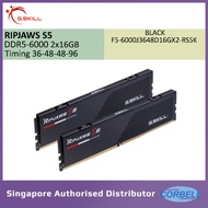 G.SKILL DDR5 RIPJAWS S5 RAM 6000MT/s Dual Channel Kit INTEL | 2x16GB 1.25V 36-48-48-96 (F5-6000J3648