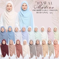 Tudung Bawal Chiffon Voile bidang 50/55
