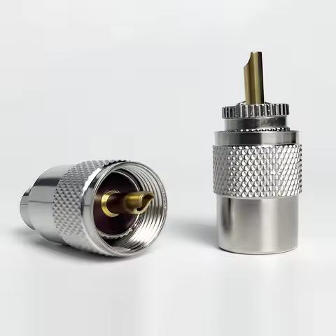 UHF PL259 Male Solder Connector for RG8X RG59 RG8 RG6U Coaxial Cable RF Fitting