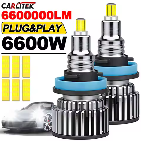 H7 Led Bulb Canbus H1 H8 H9 H11 Fog Lights 9006 Hb4 9005 Hb3 Led Lamps 360 6600000LM 6600W 3D Auto 6