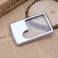Card Type 3 Times 6 Times Portable LED Light Reading Magnifying Glass Acrylic Child-Mother Lens