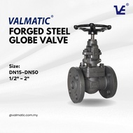 Valmatic A105 Forged Steel Globe Valve, DN15-DN15, connection to ANSI 150,300,600