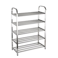 五層多用途不銹鋼鞋架 不鏽鋼 儲物架 實用層架 置物架 組裝式