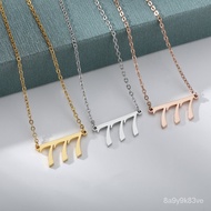 Stainless Steel Chain Angel Number Necklace 111 222 333 444 555 666 777 888 999 For Women Chokers Lu