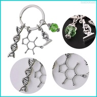 Nan Science Keychain Microscope Measuring Glass Molecules Key Rings Chemistry Structure Key Chains f