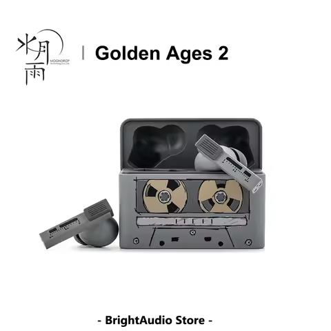 MOONDROP Golden Ages 2 TWS Wireless Earphone ANC Bluetooth 6.0 LDAC VDSF Adjustable Output Gain Gami