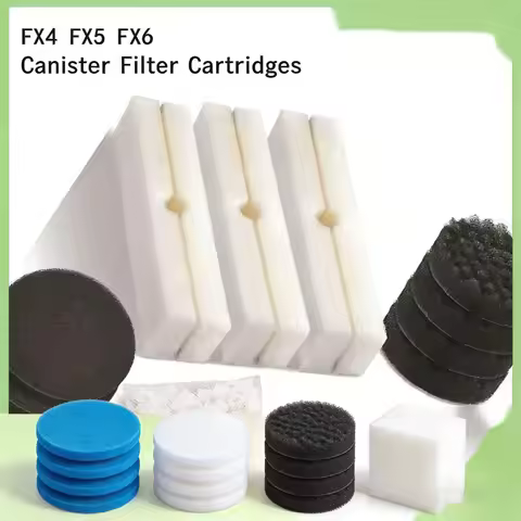 Fybl-fx4 Foam Filter Pads Replacement Bio Sponge For Fluval FX5/FX6 Canister Filter, 6/12/24pcs Aqua
