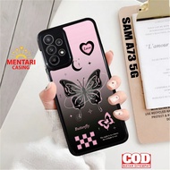SAMSUNG A73 5G Case [NEW BUTTERFLY] SAMSUNG A73 5G Hardcase Softcase Glossy Casing