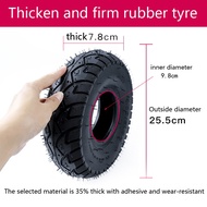 10 inches High Quality 4.10/3.50-4 Inner Outer Tyre 410/350-4 Pneumatic Wheel Tire for Electric Scooter Trolley Accessories