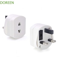 DOREEN EU to UK Socket Adapter Power Plug Adapter 2 Round Pin Socket Travel Socket Adapter UK Adapte