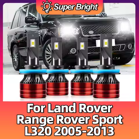 120W LED Headlight Bulb 20000LM 6500K Light For Land Rover Range Rover Sport L320 2005 2006 2007 200